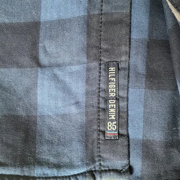 Tommy Hilfiger blue check casual shirt - Picture 7 of 15
